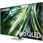 تلفزيون سامسونج بشاشة QLED دقة 4K، مقاس 43 بوصة، مزود بمعالج نيو كوانتوم، لون فضي، (موديل 2024) QA43QN90DAUXEG