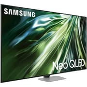 تلفزيون سامسونج بشاشة QLED دقة 4K، مقاس 43 بوصة، مزود بمعالج نيو كوانتوم، لون فضي، (موديل 2024) QA43QN90DAUXEG