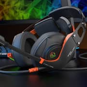 Meetion MT-HP099 Wired On Ear Gaming Headset Black/Orange