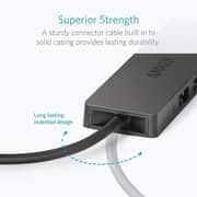 Anker 4 Port Ultra Slim Data Hub 2ft Black