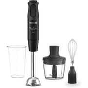 Moulinex Optichef Hand Blender, 1000 Watt, 15 Functions, 800 ML Chopper, Whisk, Black - DD6552EG