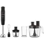 Moulinex Optichef Hand Blender, 1000 Watts, 20 Functions, 3 L Food Processor, 500 ML Chopper, Whisk, Black - DD6553EG