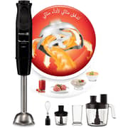 Moulinex Optichef Hand Blender, 1000 Watts, 20 Functions, 3 L Food Processor, 500 ML Chopper, Whisk, Black - DD6553EG
