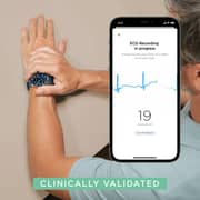 Withings HWA09-Model 7 Scanwatch Hybrid Smartwatch Horizon Blue