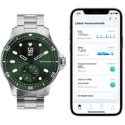 Withings HWA09-Model 8 Scanwatch Hybrid Smartwatch Horizon Green