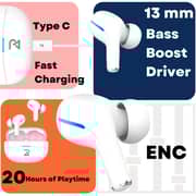 Radalifestyle Air 7 Wireless Bluetooth TWS In Ear Earbuds With ENC & Low Latency
