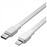 Wiwu PD Type C To Lightning Flat Charging Cable 1m White