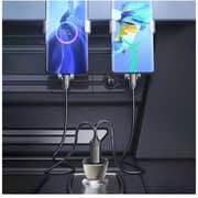 وي-وو دوال بورت USB + النوع-C PD شاحن سيارة رمادي