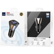 وي-وو دوال بورت USB + النوع-C PD شاحن سيارة رمادي