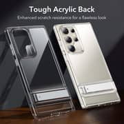 ESR Metal Kickstand Case Clear Galaxy S24 Ultra