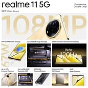Realme 11 256GB Glory Gold 5G Smartphone