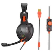 Meetion MT-HP099 Wired Over Ear Gaming Headset Black/Orange