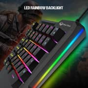 Meetion Wired One-Handed Keyboard Black