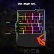 Meetion Wired One-Handed Keyboard Black