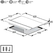 BOJ Built In 4 Burner Gas Hob GH 3160XS