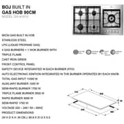 BOJ Built In 5 Burner Gas Hob GH 4191X