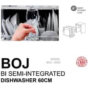 BOJ Built in Semi Integrated Dishwasher BDC-125SI