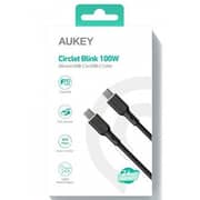 Aukey USB-C To USB-C Cable 1.8m Black