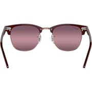 Rayban Clubmaster Chromance Polished Rose Gold Square Sunglasses For Women RB3016