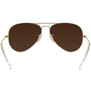 Rayban Aviator Flash Lenses Matte Gold Pilot Sunglasses For Men RB3025