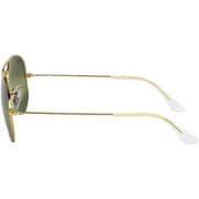 Rayban Aviator Chromance Polished Gold Pilot Sunglasses For Men RB3025