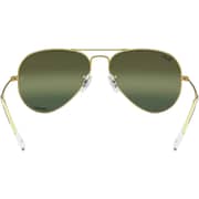 Rayban Aviator Chromance Polished Gold Pilot Sunglasses For Men RB3025
