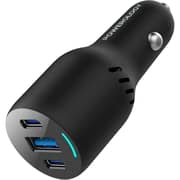 Powerology Triple Port Car Charger Black