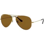 Rayban Aviator Classic Polished Gold Pilot Sunglasses For Men RB3025
