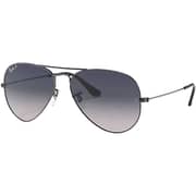 Rayban Aviator Gradient Gunmetal Pilot Sunglasses For Men RB3025
