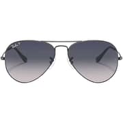 Rayban Aviator Gradient Gunmetal Pilot Sunglasses For Men RB3025