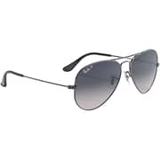 Rayban Aviator Gradient Gunmetal Pilot Sunglasses For Men RB3025