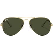 Rayban Aviator Classic Polished Gold Pilot Sunglasses For Men RB3025