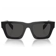 Prada 50 Black Irregukar Sunglasses For Men SPRA06S