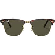 Rayban Clubmaster Classic Tortoise Gold Square Sunglasses For Women RB3016