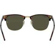 Rayban Clubmaster Classic Tortoise Gold Square Sunglasses For Women RB3016