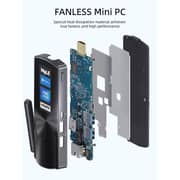 MeLE Fanless Stick (2019) Mini Desktop - Intel Celeron J4125 / 256GB SSD / 8GB RAM / Shared Intel UHD Graphics 600 / Windows 11 Pro / Black - [PCG02-256]