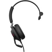 Jabra Evolve2 40 SE 24189-899-999 Wired On Ear Headset Black