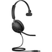 Jabra Evolve2 40 SE 24189-899-999 Wired On Ear Headset Black