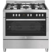 Hoover 5 Burner Gas Cooker 90cm Silver - HGC-S95G-S