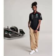 مرسيدس بنز MAPF1 RP تيشيرت بولو لون أسود مقاس كبير