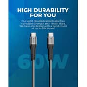 Raegr RapidLine USB 2.0 Type C Cable 2m Space Grey