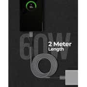 Raegr RapidLine USB 2.0 Type C Cable 2m Space Grey