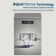 Beko Freestanding Dishwasher, 14 Place Settings, 6 Programs, A++ Energy Rating, Silver - BDFN36422SQ