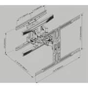 TV Wall Full Motion TV Bracket 32 To 65 Inches TV Screens Swivel of up to 180 degrees
