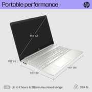 HP (2022) Laptop - 12th Gen / Intel Core i5-1235U / 15.6inch FHD / 512GB SSD / 16GB RAM / Shared Intel Iris Xe Graphics / Windows 11 Home / English Keyboard / Silver / International Version - [15-DY5399NR]