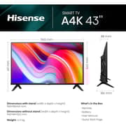 Hisense 43A4K FHD Smart Television 43inch (2024 Model)