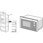 Hoover Built-in Microwave Oven 25L Silver - HMW-M3925-SBI