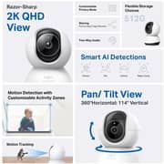 TPLink Tapo TC72 Pan/Tilt AI Home Security Wi-Fi Camera