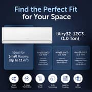 Gree 1.0 Ton Split Air Conditioner iAiry32-12C3| G-Ai Energy Saving, G-Boost Inverter, Plasma Purification, Wi-Fi Smart Control