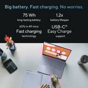 Asus Vivobook S 14 OLED (2024) AI PC - 1st Series / Intel Core Ultra 7-155H / 14inch WUXGA / 1TB SSD / 16GB RAM / Shared Intel Arc Graphics / Windows 11 Home / English & Arabic Keyboard / Mist Blue / Middle East Version - [S5406MA-OLEDU711WU]